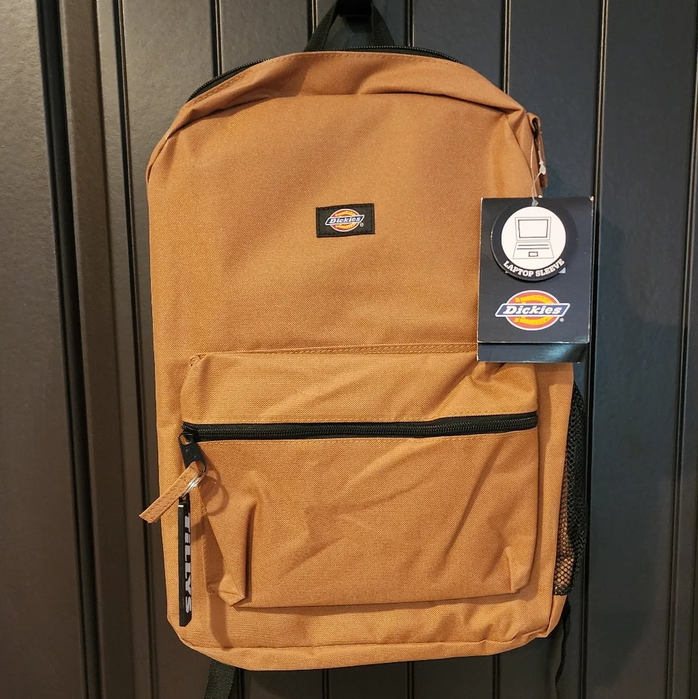 NWT Tillys Dickies Tan Backpack, Durable Canvas Design - Picture 1 of 6